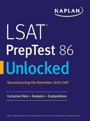 cover image of LSAT PrepTest 86 Unlocked